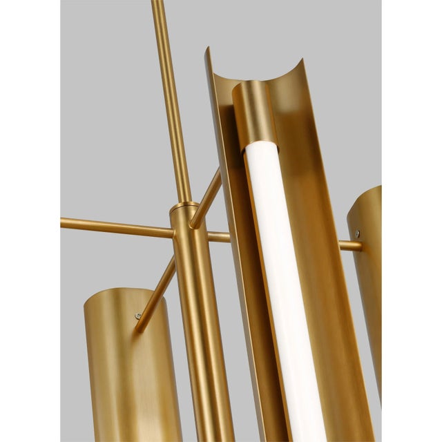 Kelly Wearstler by Visual Comfort Studio Carson Medium Vanity, Burnished Brass For Sale - Image 4 of 5