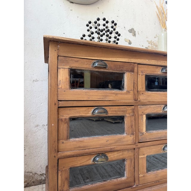 Walnut Seed Merchant Sideboard, 1950 For Sale - Image 16 of 18