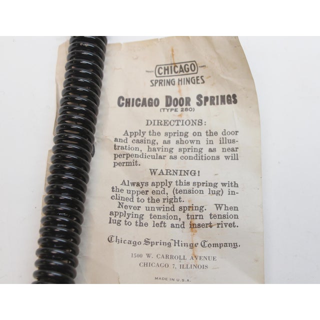Mid 20th Century Old New Stock Steel Door Spring For Sale - Image 5 of 5