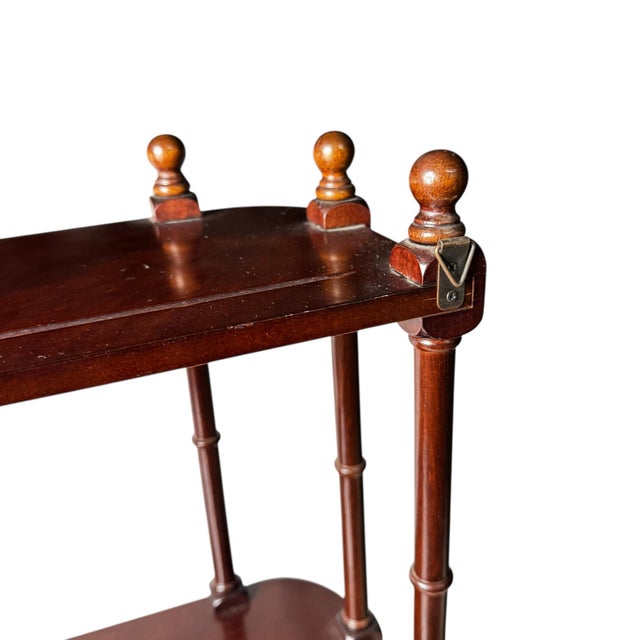 20th Century Bombay Mahogany Wall Etagere For Sale - Image 4 of 9