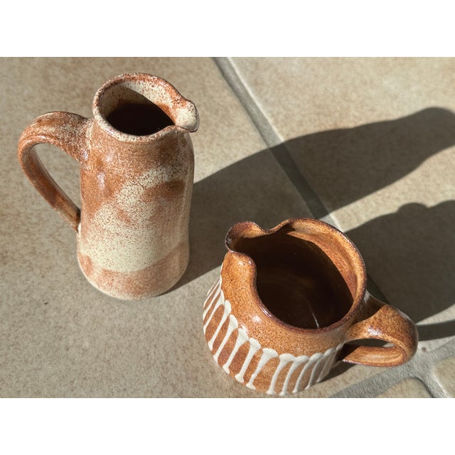 Studio Ceramic Pitchers by Helma Klett, Germany, 1980s, Set of 2 For Sale - Image 10 of 13