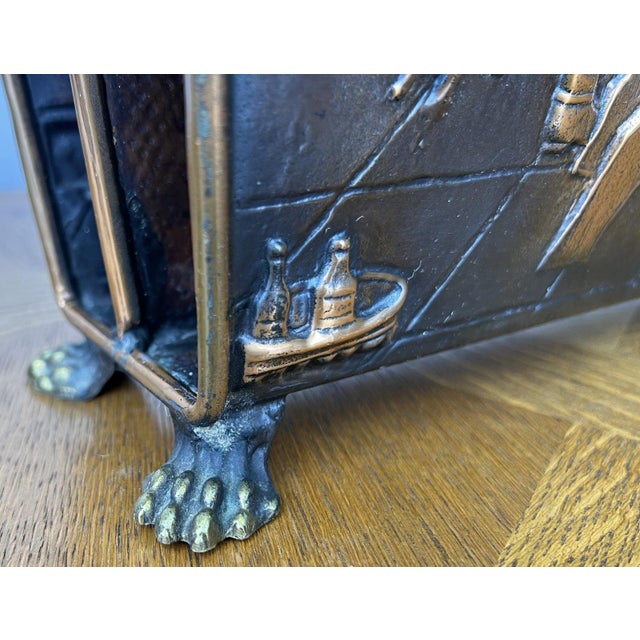 Gold Vintage French Style Newspaper Rack For Sale - Image 8 of 13