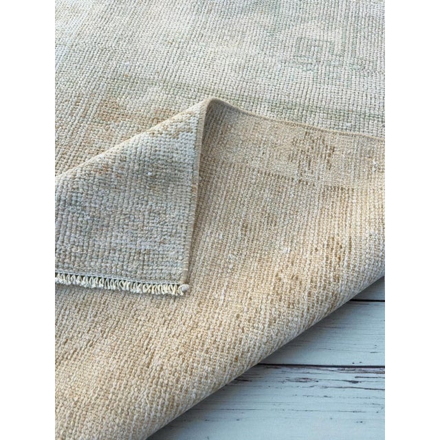 Turkish Distressed Wool Rug For Sale - Image 4 of 5