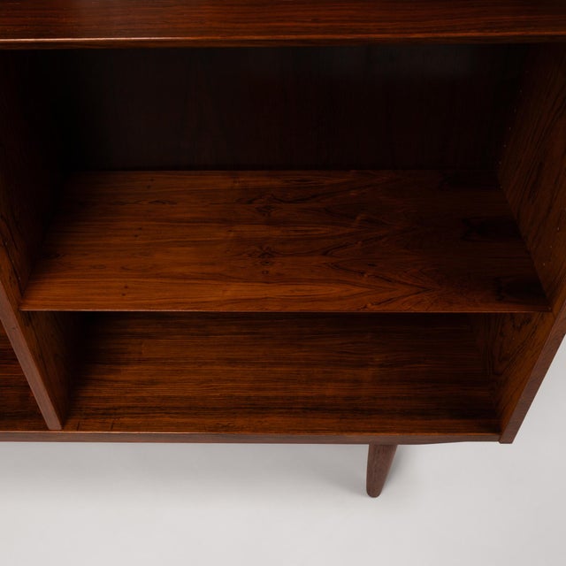 Vintage Danish Mid Century Rosewood Bookcases Pair For Sale - Image 10 of 12