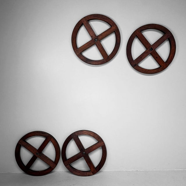 Japanese Wooden Itomaki Winding Wheel, 1920s For Sale - Image 14 of 18