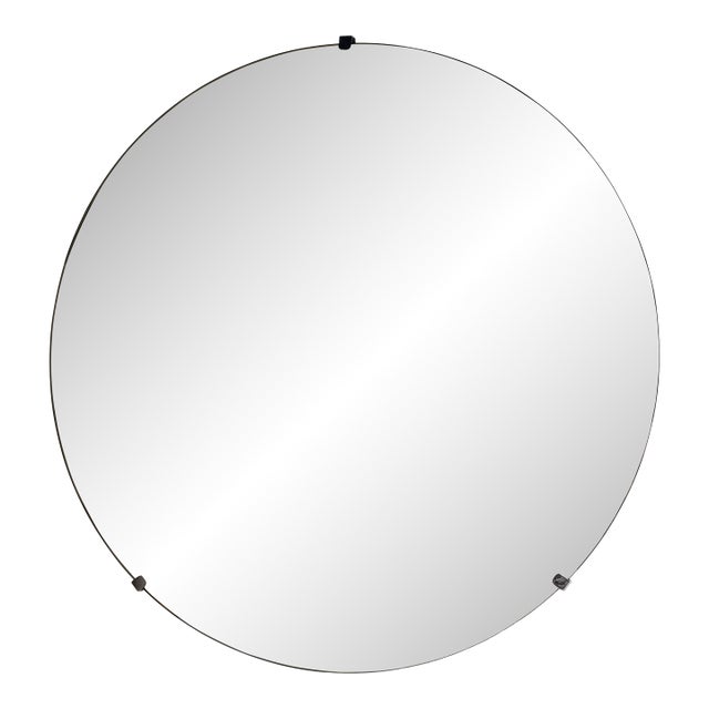 Tara Shaw for Century Furniture Rive Gauche Convex Mirror - Silver For Sale