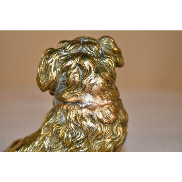 Bronze Pair of 19th Century French Bronze Brussels Griffon Figures For Sale - Image 8 of 12