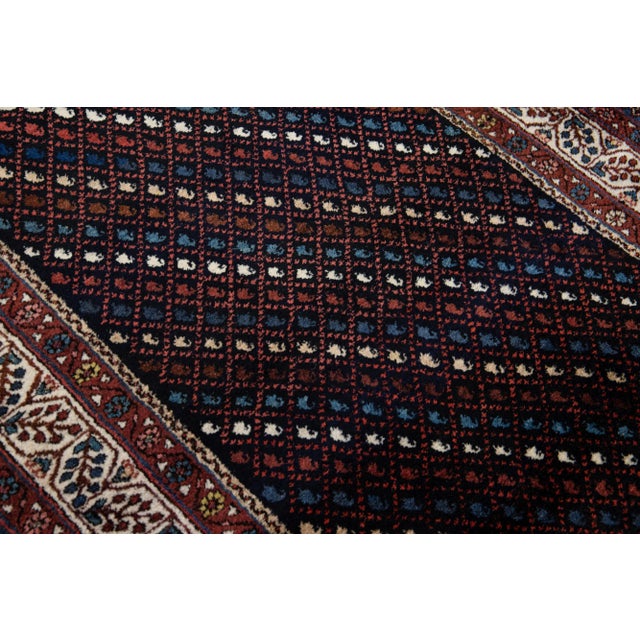 Multicolor Vintage Kurd Handmade Geometric Designed Wool Runner For Sale - Image 10 of 11