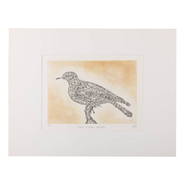 Maria Paletta, Carrier Pigeon, Etching For Sale