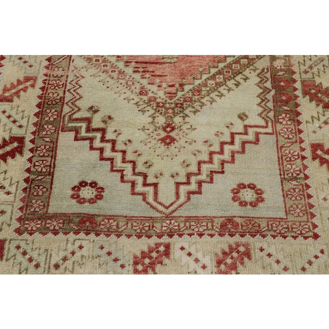 Vintage Turkish Oushak Rug - 03'03 X 05'06 For Sale - Image 4 of 9