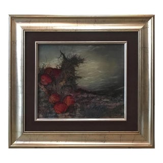 Dali Inspired Surrealist Painting on Reverse Glass by Ico Kovacic For Sale