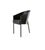 Mid-Century Modern Vintage Costes Black Leather Seat Arm Chair ~ Club Chair by Philippe Starck For Sale - Image 3 of 13
