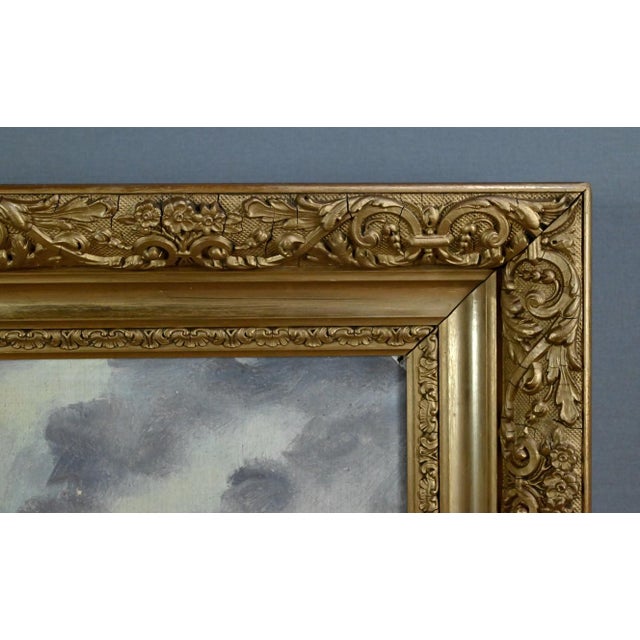 L. Henry, Fishing, Late 19th Century, Oil on Canvas, Framed For Sale - Image 13 of 16