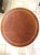 Mid-Century Modern Vintage, Mahogany, Round End/Side Table, With Shelf, and Inlaid Wood Design, Federal Style, 1950’s For Sale - Image 3 of 11