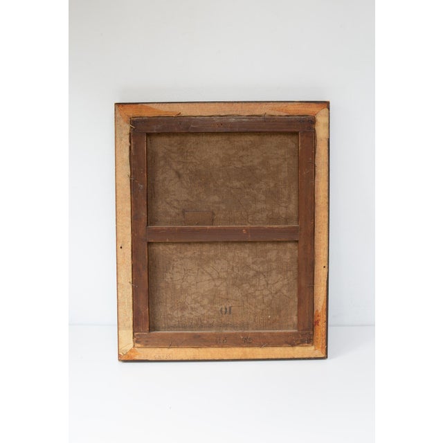 Gustave Marx, Still Life with Flower Bouquet on Dark Background, Oil on Canvas, Framed For Sale - Image 6 of 7