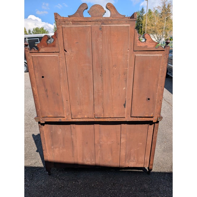 Victorian Antique Victorian Edwardian Mirror Back Mahogany Sideboard Buffet For Sale - Image 3 of 12