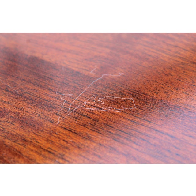 Asian Rosewood Secretary Desk With Mother-of-Pearl Inlay, Bird & Blossom Motif, Slant Front Writing Desk For Sale - Image 17 of 18