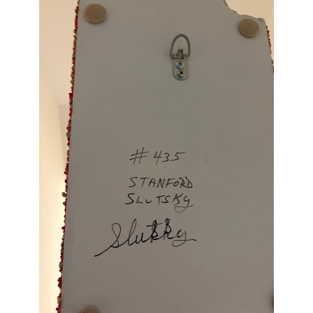 Pair of original hand signed with #435 and #428 three dimensional wall mounted popsicle scuptures by Stanford Slutsky....