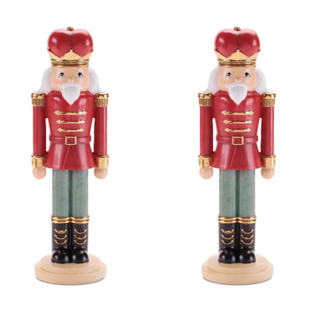 Kenneth Ludwig Chicago Classic Nutcracker Figurines (Set of 2) For Sale - Image 4 of 4