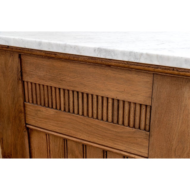 Antique Marble Top Walnut Sideboard | Ca. 1870 For Sale - Image 4 of 11