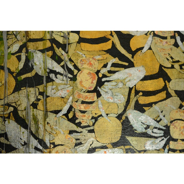 Lola Vitelli, Aria di Miele, 2021, Mixed Media on Canvas, Framed For Sale - Image 3 of 11