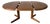 1970s Mid-Century Danish Modern Teak Expanding Round- Oval Dining Table For Sale