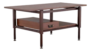 Two-Tier Coffee Table with Drawer, Italy, 1960s