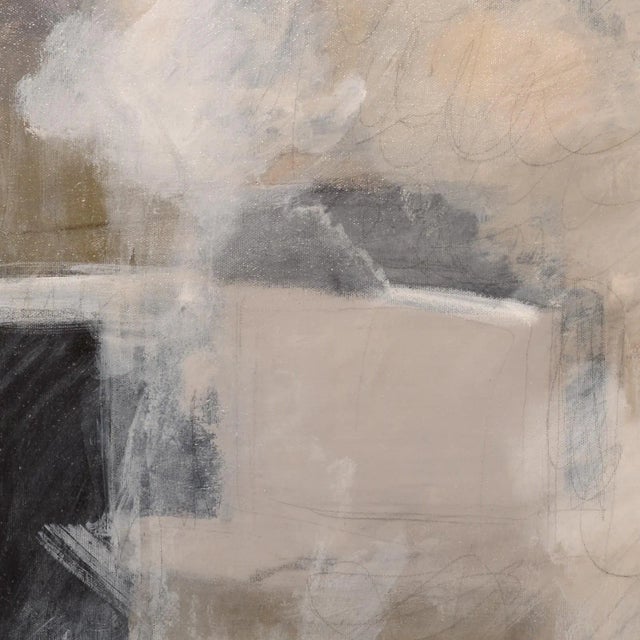 Contemporary Original Mixed-Media Abstract Painting, Framed For Sale - Image 3 of 8