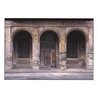 Paul Cooklin, Man Walking Past Decayed Building, Havana, Cuba, Edition of 50 For Sale