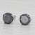 Art Deco New 3.47ctw Black Diamond Stud Earrings 14k White Gold Round Solitaires - 2 Pieces For Sale - Image 3 of 6