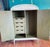 Wood Vintage French Country Hand-Painted Armoire For Sale - Image 7 of 11