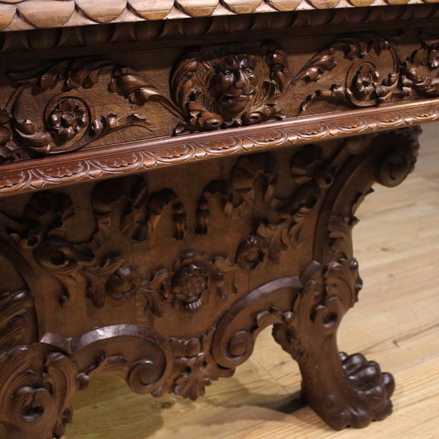 Vintage Tuscan Table in Wood, 1950 For Sale - Image 6 of 13