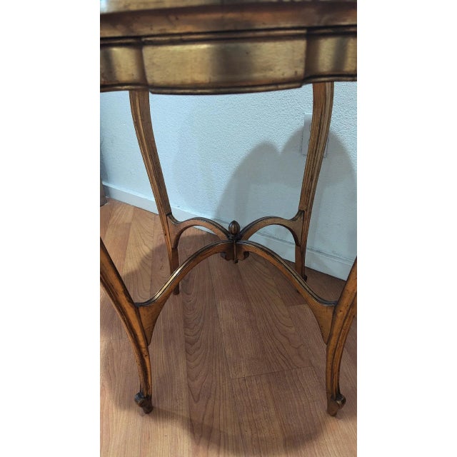 French Antique French Louis XV Style Hand Painted Side Table For Sale - Image 3 of 7