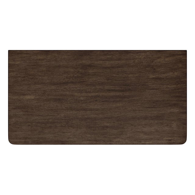 Wood Lennon 34 in. W Rectangular Wood 3 Drawer Rounded Leg Dresser, Soft Brown For Sale - Image 7 of 8