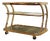 Brass and Smoked Glass Bar Cart attributed to Morex For Sale