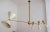 Four-Arm Brass Asymmetrical Chandelier by Silvio Piattelli For Sale - Image 4 of 13