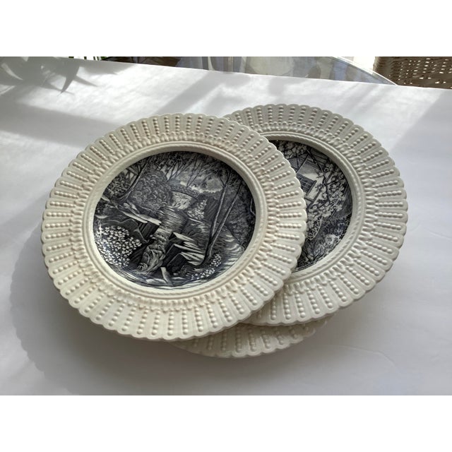 Set of 3 Mid 20th Century English Fine China Plates For Sale In Birmingham - Image 6 of 12