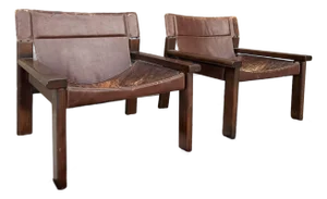 Pair of Sergio Rodrigues for Oca Lounge Chairs