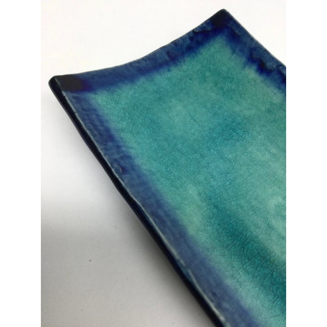 Vintage Japanese Artisan Sushi Plate For Sale - Image 10 of 11