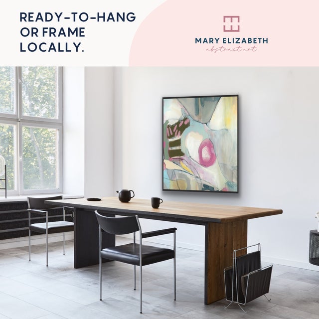 Oddly Giddy Original Luxury Abstract Painting by Mary Elizabeth Marvin For Sale - Image 4 of 8