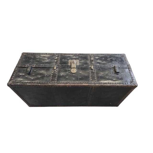 Vintage Steamer Trunk, 1940s For Sale - Image 17 of 17