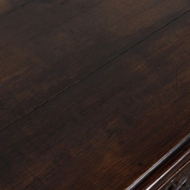 Late 18th Century English Carved Walnut Side Table With Drawer For Sale - Image 6 of 16