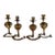 Mid Century Anglo-Indian Brass Cobra Candlestick Collection For Sale