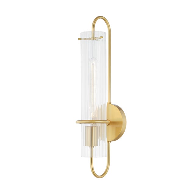 Beck takes Art Deco forms and gives them a modern minimalist aesthetic. Curved metal arms from the top and bottom of the...