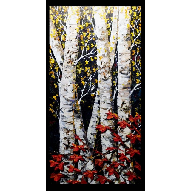 Maya Eventov "Symphony of Fall" Large Original Acrylic Painting on Canvas For Sale - Image 11 of 14