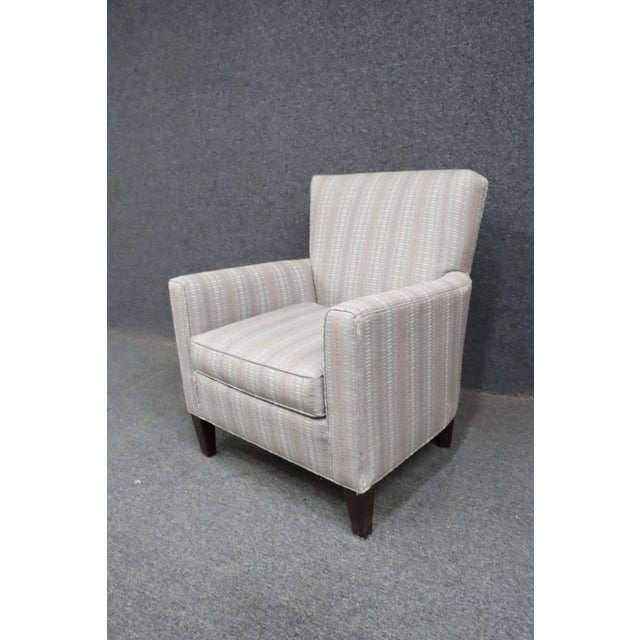 Late 20th Century Ethan Allen Contemporary Club Chair For Sale - Image 5 of 12
