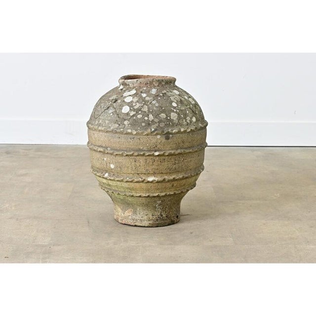 Spanish 19th Century Sgraffito Terracotta Olive Jar For Sale - Image 4 of 10