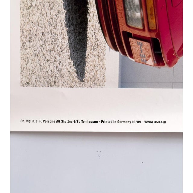 Porsche 944 S2 Cabriolet Original Porsche Poster, 1989 For Sale - Image 3 of 10