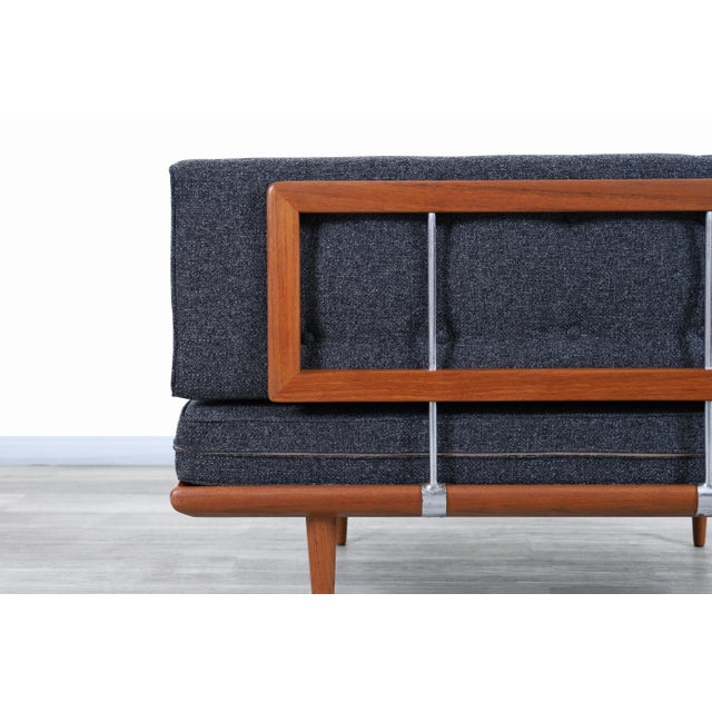 1950s Danish Modern Teak Sectional Sofa by Peter Hvidt- Set of 2 For Sale - Image 10 of 13