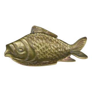 Brass Japanese Fish Dish For Sale